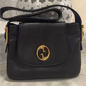SOLD

Gucci Black Leather Shoulder Bag with Gold Hardware